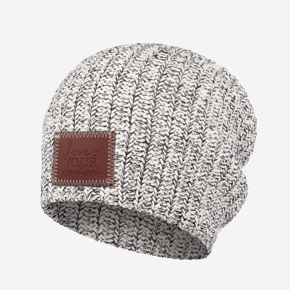 Love Your Melon Black Speckled Beanie